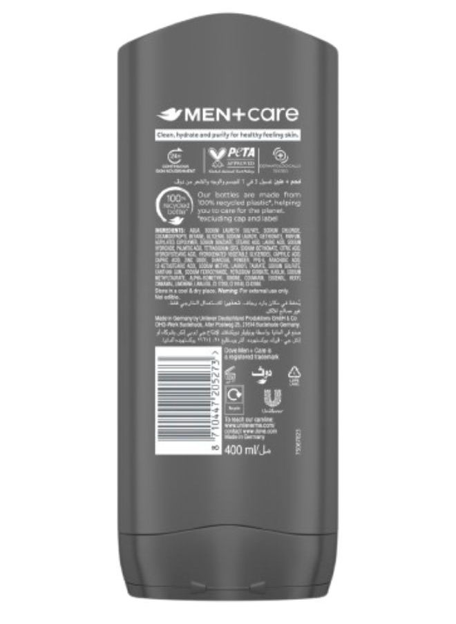 DOVE MEN - 3 In 1 Purifying Cleanser Charcoal And Clay - Image 1