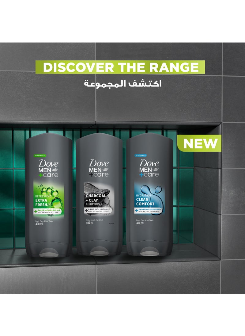 DOVE MEN - 3 In 1 Purifying Cleanser Charcoal And Clay - Image 1