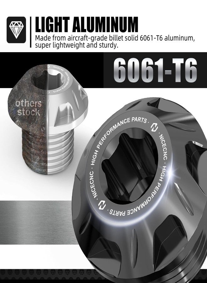 NICECNC Black Front Wheel Axle Lock Nut Bolt Accessories Compatible with Segway X160 X260, Compatible with Surron Light Bee X/S/ L1E, See Fitment - Image 4
