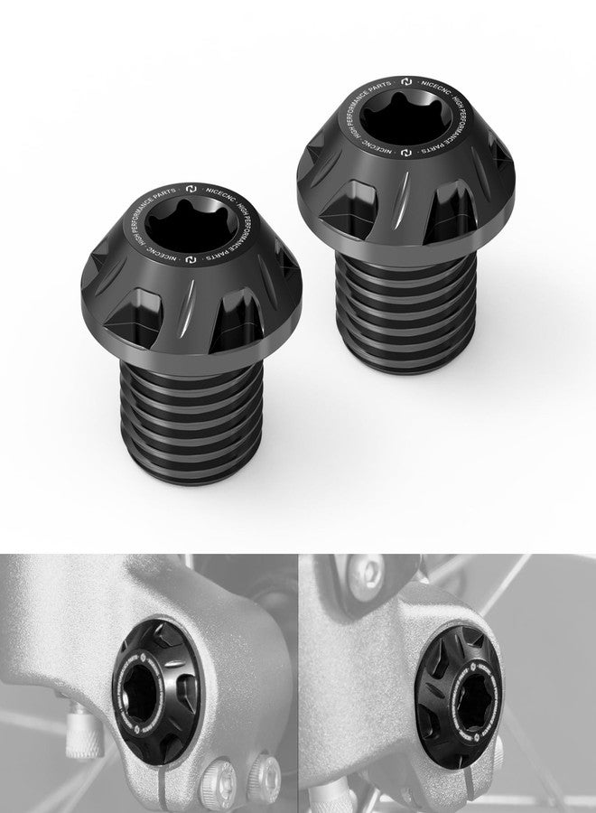 NICECNC Black Front Wheel Axle Lock Nut Bolt Accessories Compatible with Segway X160 X260, Compatible with Surron Light Bee X/S/ L1E, See Fitment - Image 1