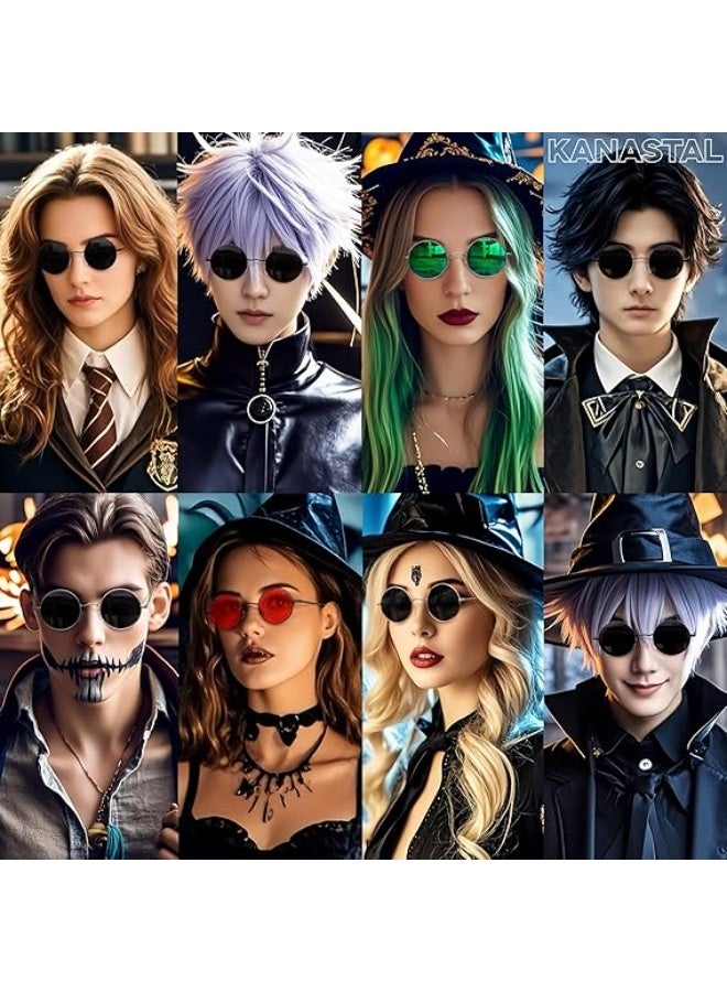 KANASTAL Hippie Round Polarized Sunglasses for Women Men, Small Circle Sun Glasses Classic Vintage Retro Shades Metal Frame UV400 Protection - Image 3
