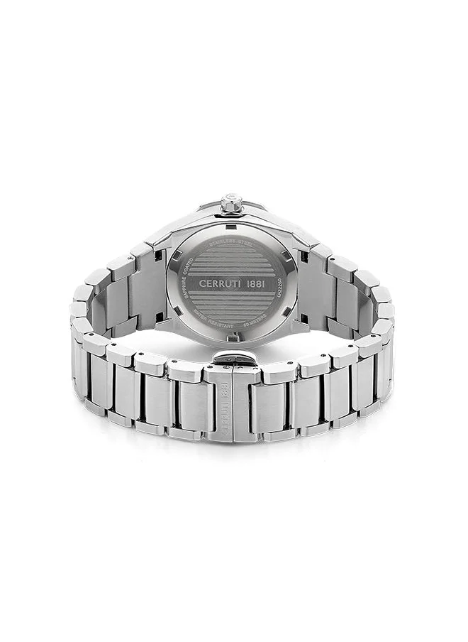 CERRUTI 1881 Womens Round Shape Stainless Steel Analog Wrist Watch CIWLG2226001 33 mm Rose gold