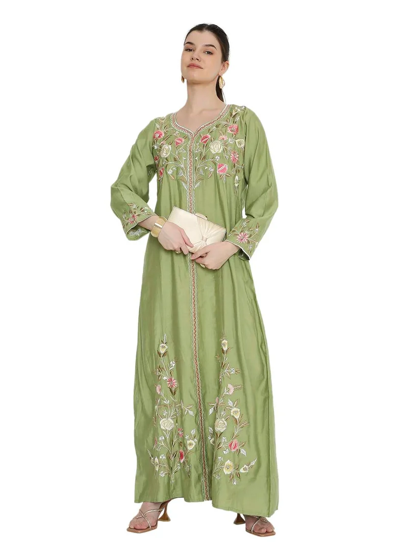 هانا آند سارا luxe and comfy tradtional long arabic kaftan jalabia dress