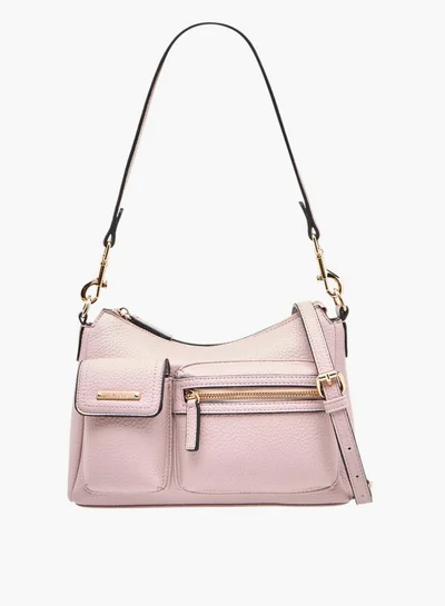 Celeste Women's Textured Crossbody Bag with Adjustable Strap and Zip Closure