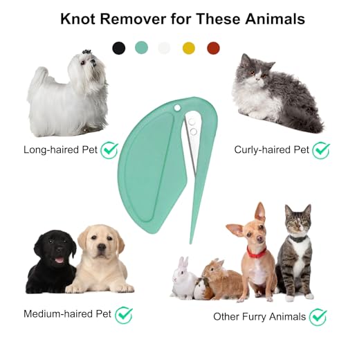 ThumlianYo Pet Knotting Comb for Dogs and Cats, Dog Dematting Comb for Long Hair, Pet Hair Removal Tool, Safe and Gentle Knot Remover for Matted Fur, Grooming Comb for Dog and Cat, Easy to Use, Lightweight 5 Pcs - Image 4