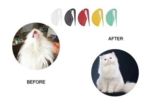 ThumlianYo Pet Knotting Comb for Dogs and Cats, Dog Dematting Comb for Long Hair, Pet Hair Removal Tool, Safe and Gentle Knot Remover for Matted Fur, Grooming Comb for Dog and Cat, Easy to Use, Lightweight 5 Pcs - Image 3