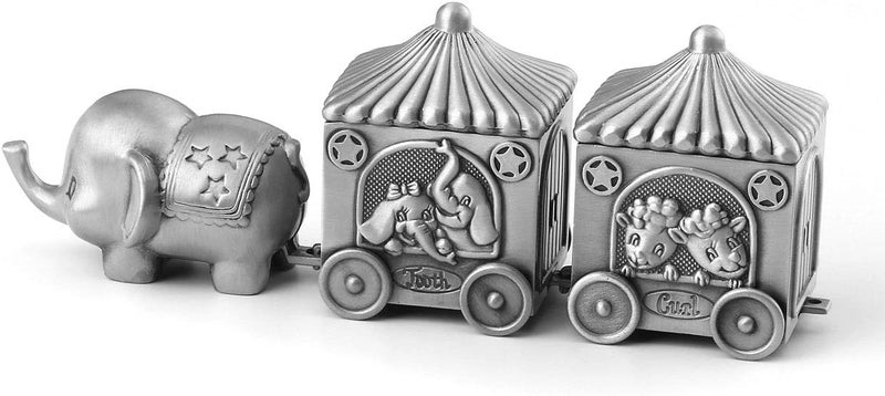 Mogoko Silver Tooth Holder My First Tooth and Curl Keepsake Box Set Baby Teeth Fairy Containter Gift Boxes for Child Kids - Image 1