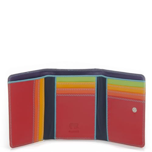 mywalit Tri-Fold Leather Wallet | 8 Card Slots Wallet | ID Window & Coin Pocket | Black Pace | Stylish & Functional Accessory for Men & Women | Perfect for Everyday Use - Image 2
