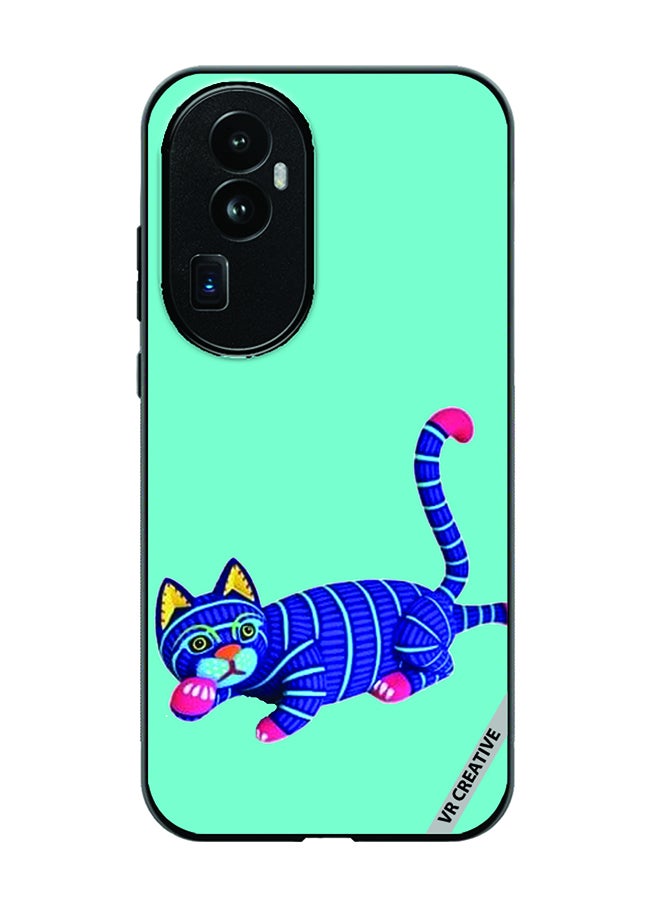 VR CREATIVE Protective Case Cover For Oppo Reno 10 Pro Plus Cat Design Multicolour - Image 1