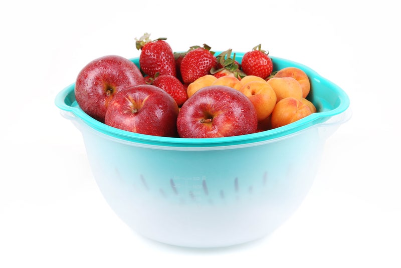 Mintra Colander with mixing bowl set - Color Teal | With mixing bowl capacity 4.5 liters & colander capacity of 3.5 liters - Image 2