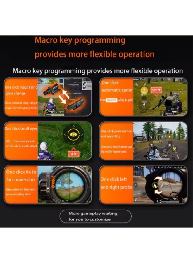 جاموينج  محول Gamwing Lie Ying 2 Pro للعب بالماوس ولوحة المفاتيح على الهاتف المحمول للألعاب محول ذكي رسم الخرائط السلكية USB مزدوج الوجهين المقبس بقدرة PD 60W و QC 18W سرعة استجابة 1000 هرتز - Image 3