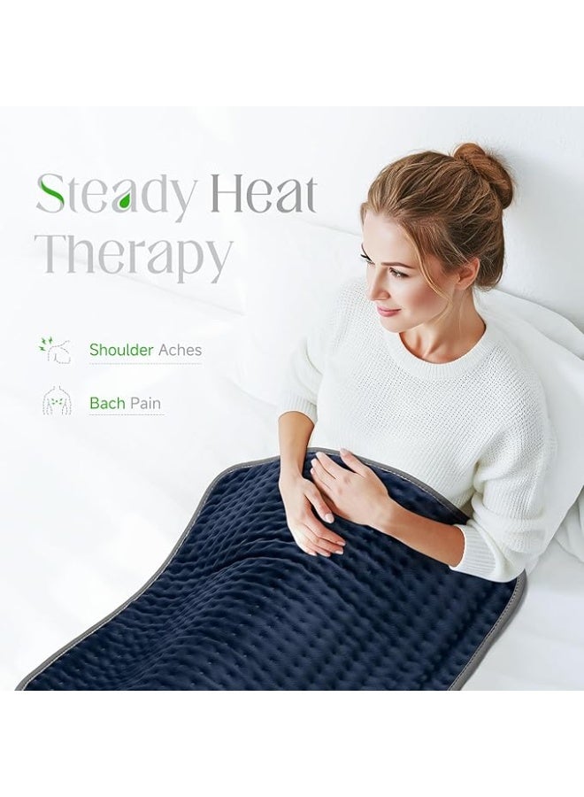وسادة تدفئة كهربائية XXL بـ 6 مستويات حرارة – علاج حراري رطب وجاف لتخفيف آلام الظهر والرقبة والكتف مع إيقاف تلقائي - Image 5