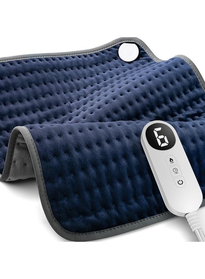 وسادة تدفئة كهربائية XXL بـ 6 مستويات حرارة – علاج حراري رطب وجاف لتخفيف آلام الظهر والرقبة والكتف مع إيقاف تلقائي - Image 1