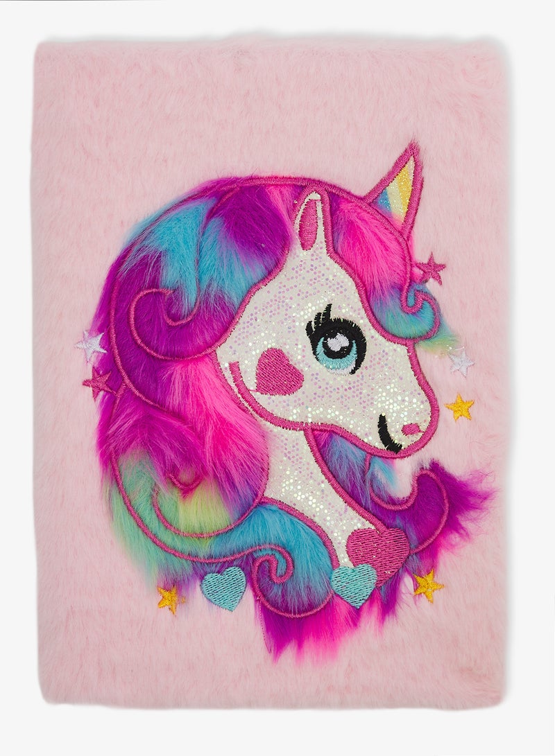 Back to school kit A5 Unicorn Fur Notebook - Image 1