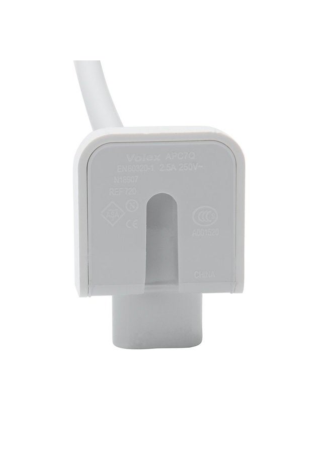 WESAPPINC Replacement Extension Power Cord European Standard Plug 6 Feet Cable for Apple MacBook 45W 60W 85W Magsafe or Magsafe 2 Power Adapter - Image 5