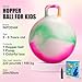 INPODAK Hopper Ball 20 Inch Bouncy Ball with Handle for Kids Hippity Hop Jumping Bounce Hopping Toy for Boys Girls Ages 59 with Pump and Gift Box Great Gift for Birthday Holiday Pink - Image 4
