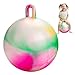 INPODAK Hopper Ball 20 Inch Bouncy Ball with Handle for Kids Hippity Hop Jumping Bounce Hopping Toy for Boys Girls Ages 59 with Pump and Gift Box Great Gift for Birthday Holiday Pink - Image 2