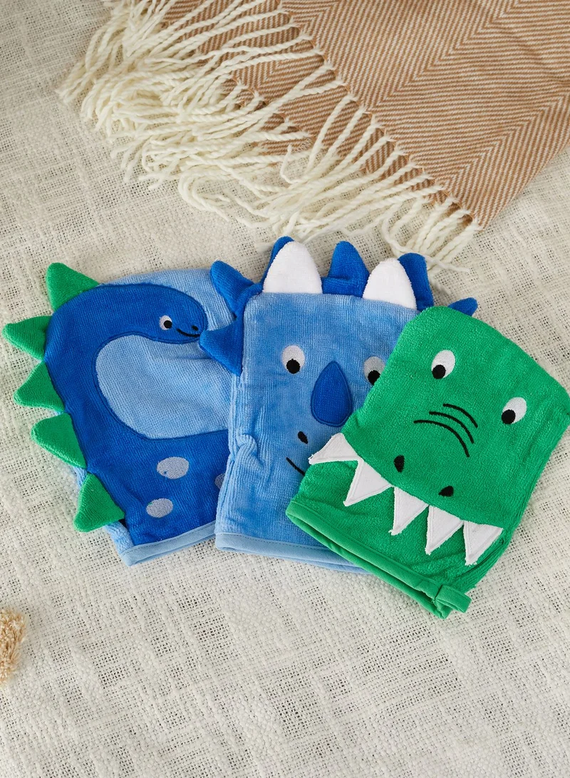 JoJo Maman Bebe Dino Wash Mitts
