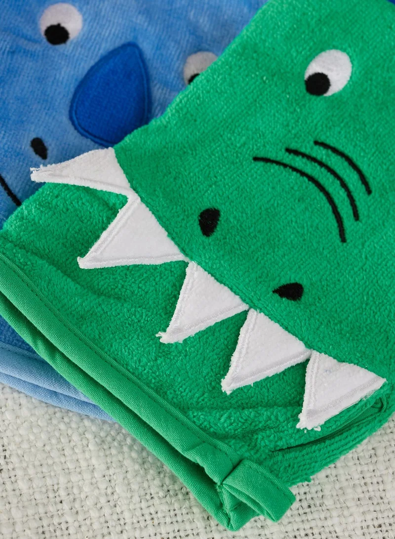 JoJo Maman Bebe Dino Wash Mitts