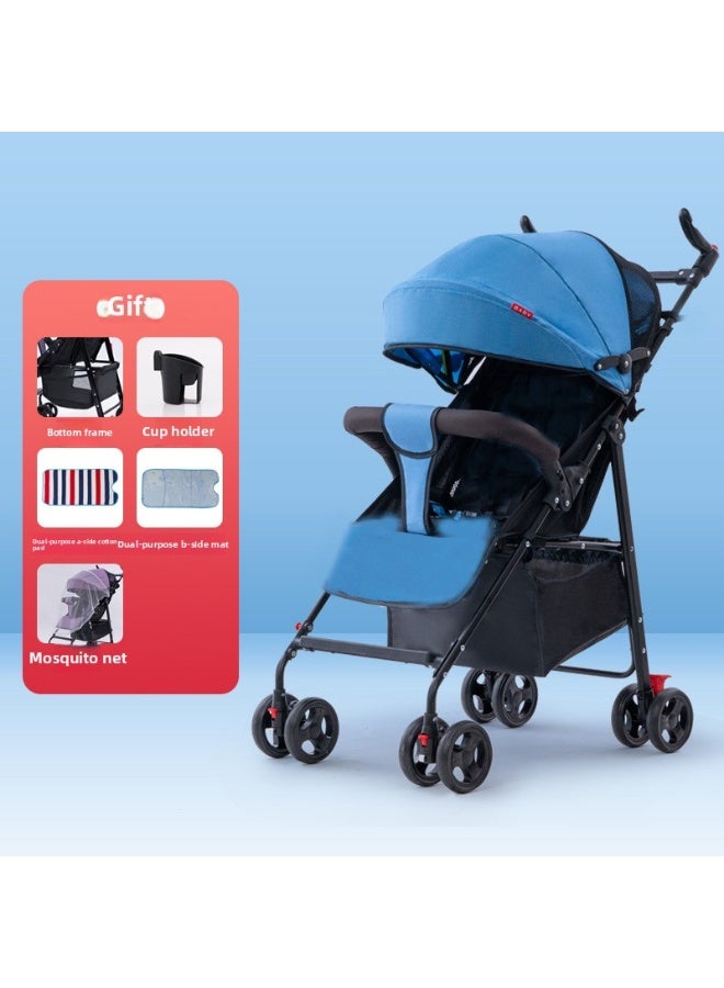 ORiTi Lightweight, Foldable, Can Sit Or Lie Down, Easily Retracted With Just One Click - Blue - Image 1
