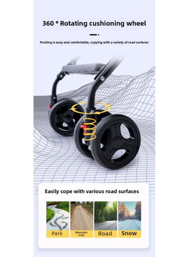 ORiTi Lightweight, Foldable, Can Sit Or Lie Down, Easily Retracted With Just One Click - Blue - Image 3