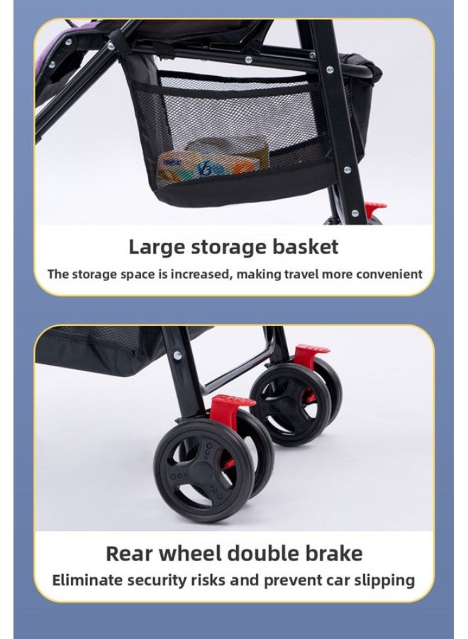 ORiTi Lightweight, Foldable, Can Sit Or Lie Down, Easily Retracted With Just One Click - Blue - Image 5