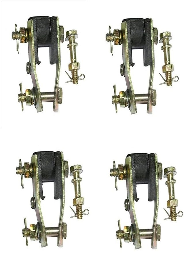 TRICONE Heavy Duty Steel & Rubber Clamp with Special Fan Rod Nut Bolt & Locking pins | Fan to Ceiling Hook Attachment Clamp (Pack of 4) - Image 1