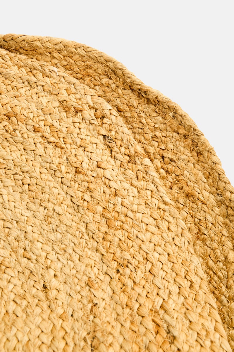 Muy Mucho Oval Jute Rug, Tan  - Image 2