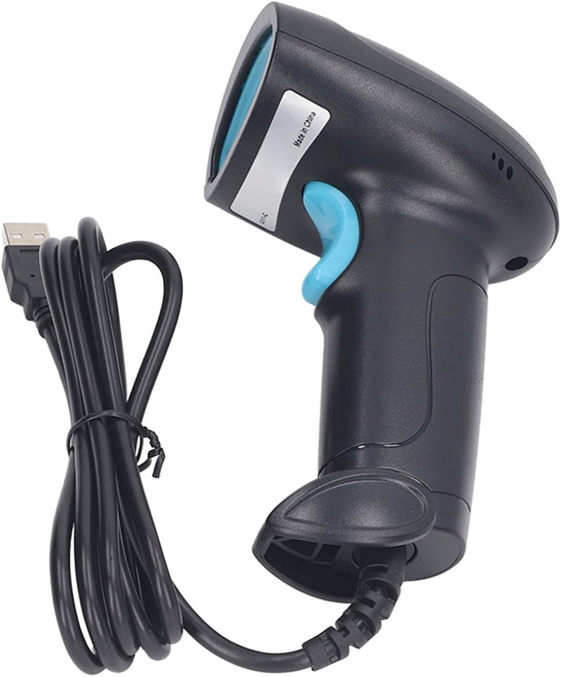 1D Barcode Scanner - Fast Decoding Reader with USB Wired Connection and 5 mil Accuracy, for Warehouse and Retail Data Entry, Compatible with Digital Screen and Reflective Codes - Image 2