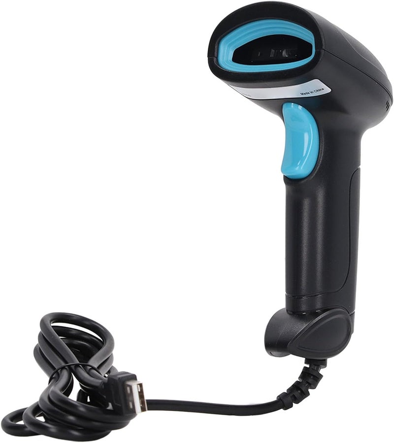 1D Barcode Scanner - Fast Decoding Reader with USB Wired Connection and 5 mil Accuracy, for Warehouse and Retail Data Entry, Compatible with Digital Screen and Reflective Codes - Image 1