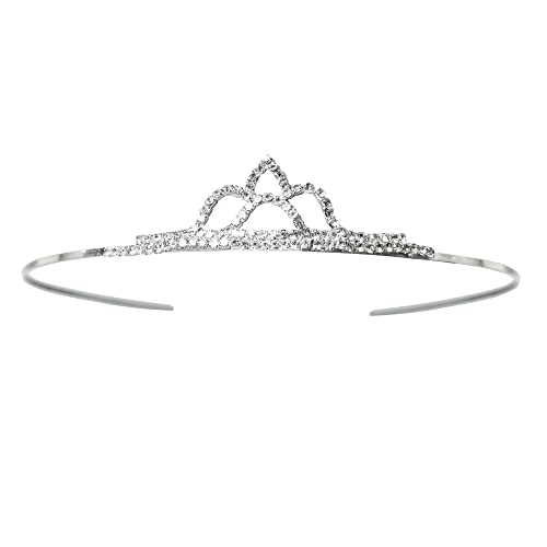 DECOFY Rhinstone Crown/Tiara Set Very Elegant Small & Beautiful Peice of Crown Ideal For Kids, Girls & Womens (1 Pc) - Image 5