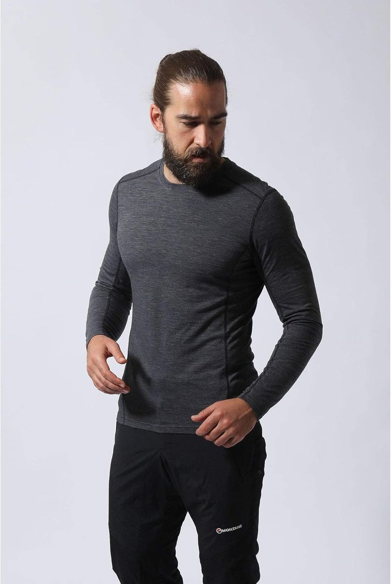 Montane Men's Primino Long Sleeve T-Shirt - Black - Image 3