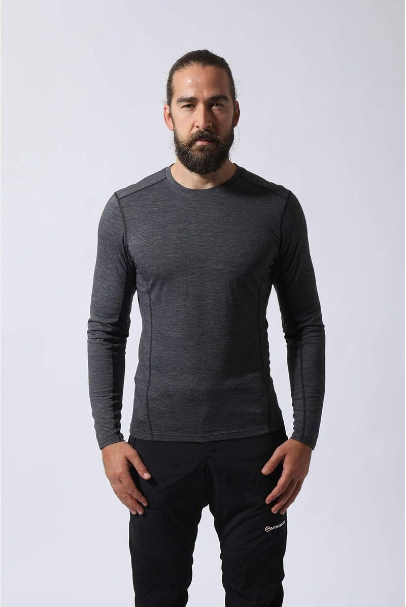 Montane Men's Primino Long Sleeve T-Shirt - Black - Image 2