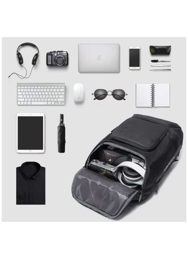 Generic LAPTOP BACKPACK 17 INCH BUSINESS TRAVELLING BACKPACK WITH USB CHARGER PORT,WEEKENDER CARRY-ON BACKPACK  - Image 5