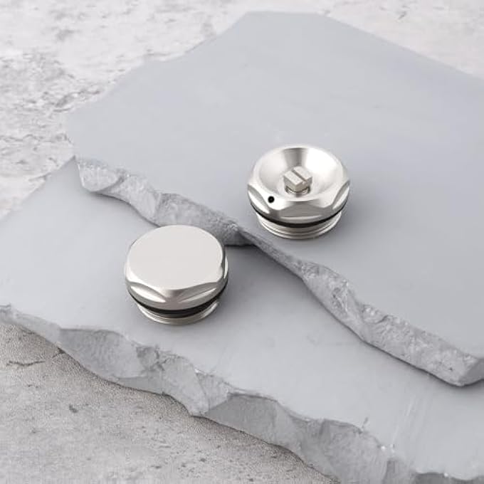 2 PCS CENTRAL HEATING RADIATOR EXHAUST VALVE PLUG COPPER G1/2 SUITABLE FOR UK RADIATORS - Image 3