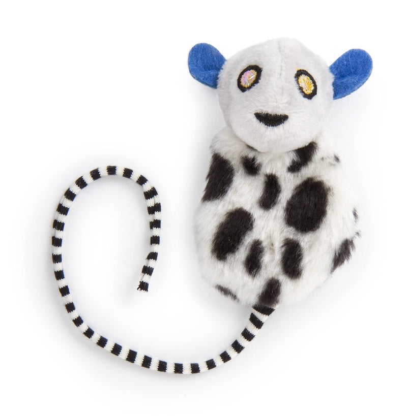 Petlinks HappyNip Lemur Lights Electronic Light Cat Toy, Contains Silvervine & Catnip, Battery Powered - Black/White, One Size - Image 1