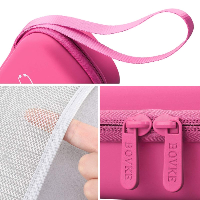 BOVKE Travel Carrying Case Compatible with 3M Littmann Classic III,MDF Acoustica Deluxe Stethoscopes - Extra Room for Medical Bandage Scissors EMT Trauma Shears and LED Penlight, Raspberry - Image 4