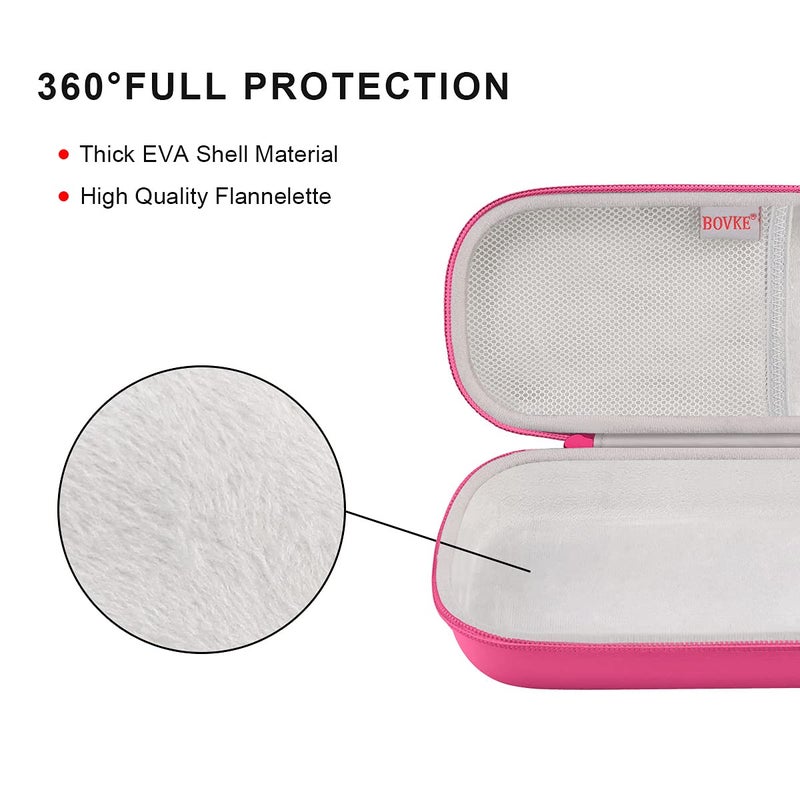 BOVKE Travel Carrying Case Compatible with 3M Littmann Classic III,MDF Acoustica Deluxe Stethoscopes - Extra Room for Medical Bandage Scissors EMT Trauma Shears and LED Penlight, Raspberry - Image 3