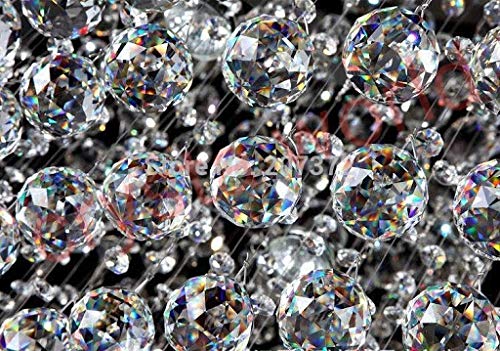 CRYSTA WORLD Crystal Products Vastu/Feng Shui Glass Crystal Hanging Balls 30 Mm for Positive Energy.(Pack of 12). - Image 5