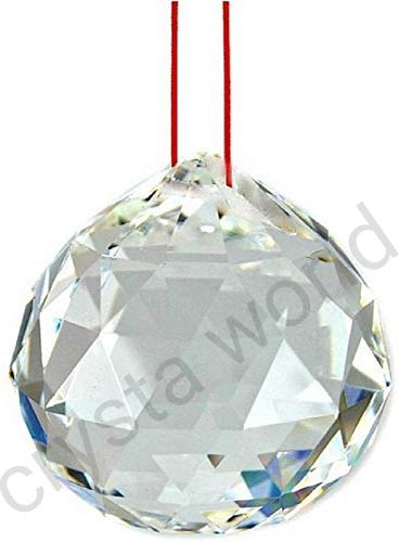 CRYSTA WORLD Crystal Products Vastu/Feng Shui Glass Crystal Hanging Balls 30 Mm for Positive Energy.(Pack of 12). - Image 3