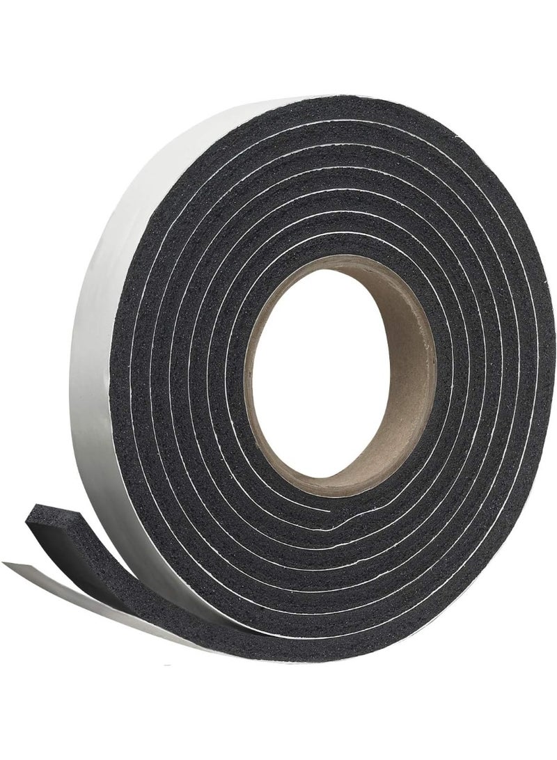 Frost King Frost King R516H 1-1/4-Inch by 7/16-Inch by 10-Foot Thick Sponge Rubber Foam Tape, Black  - Image 1
