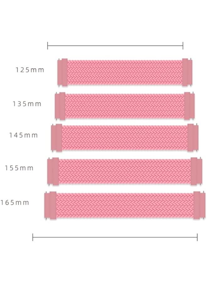 HuHa HuHa Band For Huawei Watch 3/3 Pro Adjustable Nylon Braided Elasticity Watch Band, Size:155mm Rainbow  - Image 3