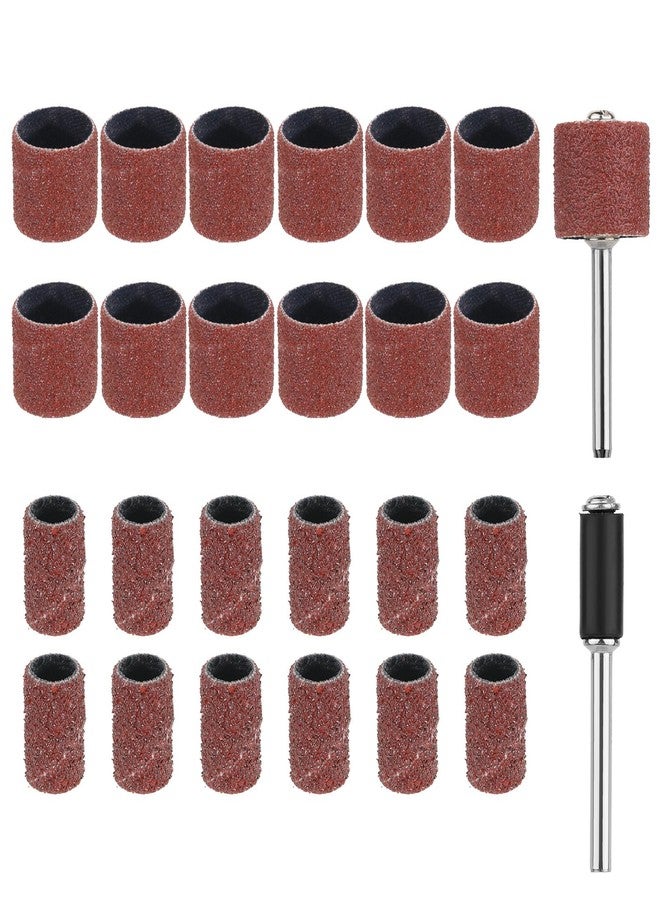 Xyembu 26 Pack Nail Grinder for Dogs Replacement Kit Pet Nail Grinder Replacement Kit with Grit Sanding Bands Pet Smoother Claw Care Dog Claw Grooming Supplies(80#/120#) - Image 1