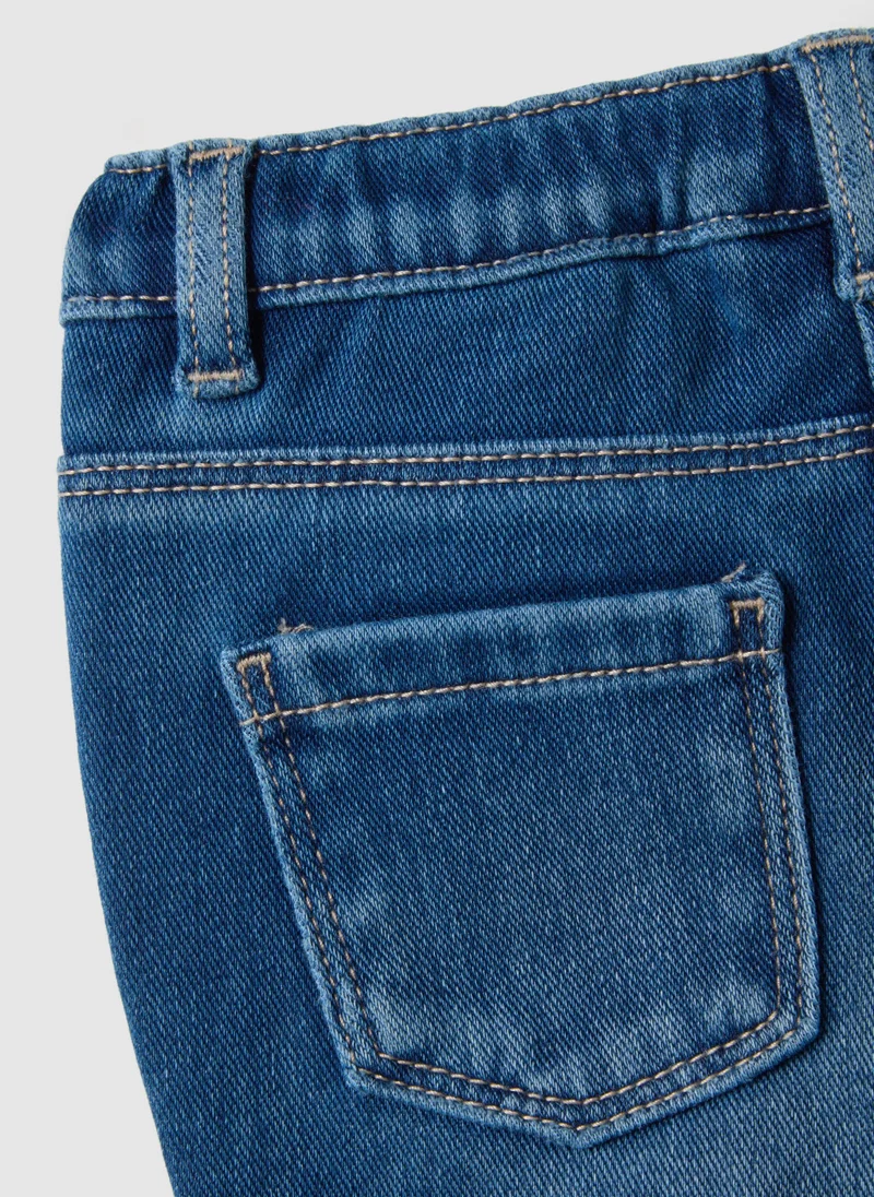 Ovs GIRLS' STRETCH DENIM FLARE TROUSERS