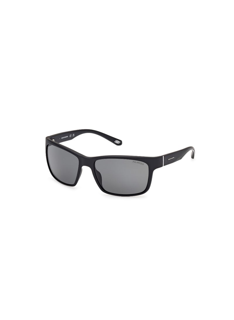 SKECHERS Plastic Square Full Rim Men Polarized Sunglass - Image 1