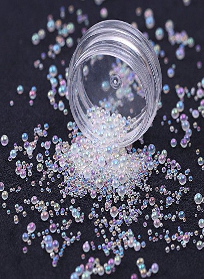 Magik Mini Bubble Beads 3D Nail Art Decoration Manicure 1-3mm Mixed Colorful DIY (8 Pack, Clear) - Image 3