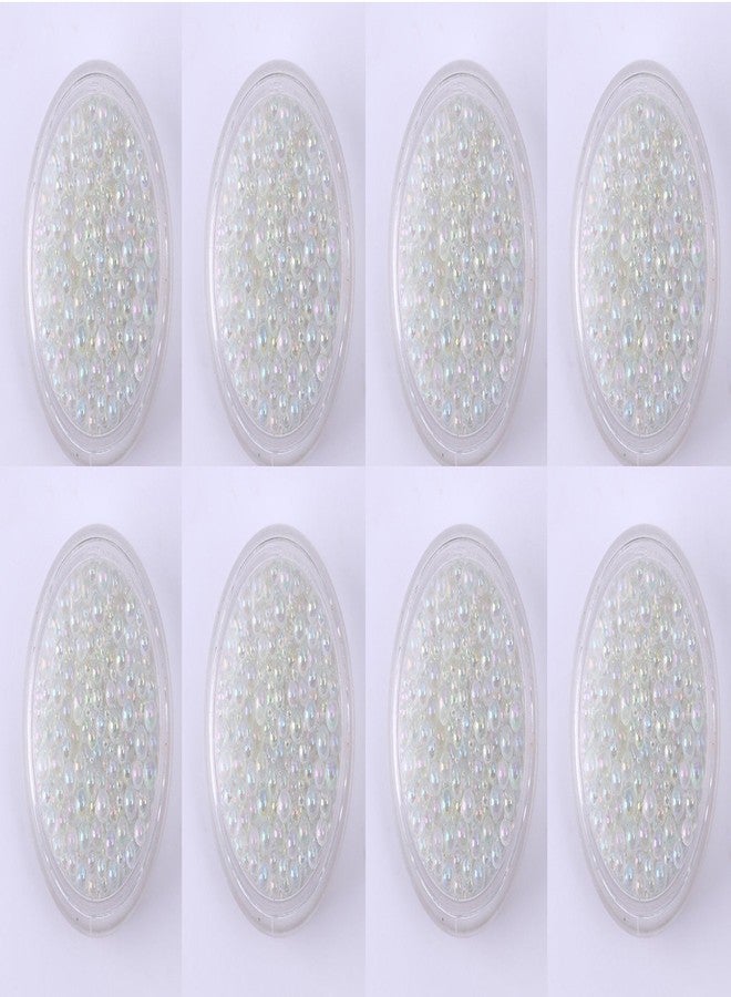 Magik Mini Bubble Beads 3D Nail Art Decoration Manicure 1-3mm Mixed Colorful DIY (8 Pack, Clear) - Image 1