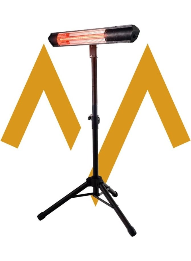 7MD Infrared Heater, IP65 Waterproof Electric Heater with 3 Heat Levels, Smart APP Control, Energy Saving Instant Heating, Safe Anti Scald Design for Indoor Outdoor Use - Image 1