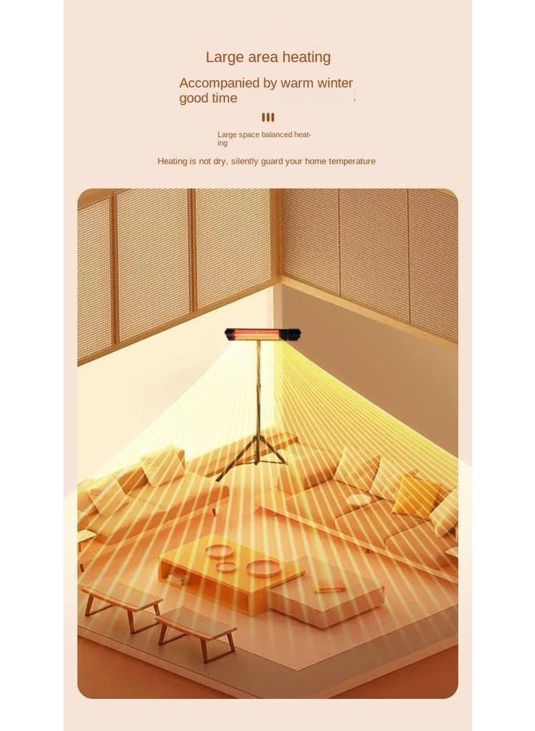 7MD Infrared Heater, IP65 Waterproof Electric Heater with 3 Heat Levels, Smart APP Control, Energy Saving Instant Heating, Safe Anti Scald Design for Indoor Outdoor Use - Image 5