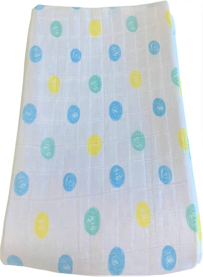 Plush Kids Premium Cotton Muslin Swaddle Wrap Pack of 2 (115 x 115 cm, 0 to 6 Months, Polka & Elephant Print Design) - Image 5